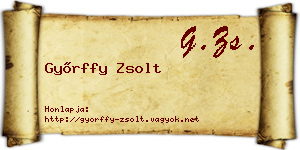 Győrffy Zsolt névjegykártya